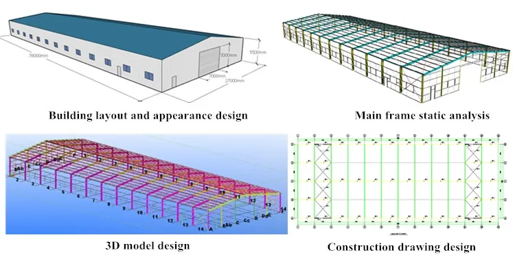 Steel Structure Hangar Prefabricated Hot Rolled Galvanized Warehouse Building Shed 3