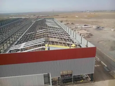 Industrial 6,800m² Steel Factory in Algeria | Single-Skin Wall System