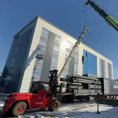 Multi-story prefabricated steel-framed office building, integrating work and life